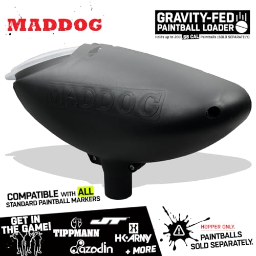200 Round Gravity-Fed Paintball Hopper - Universal Compatibility