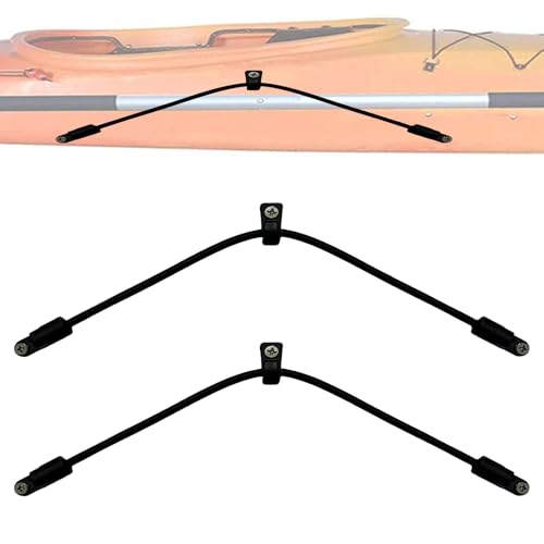 Kayak Bungee Paddle Holders - 2 Pack Paddle Clips with Screws