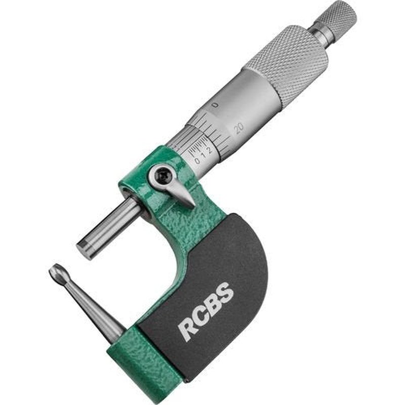 RCBS Vernier Ball Micrometer, Precision Micrometer for Measuring Case Neck Wall Thickness
