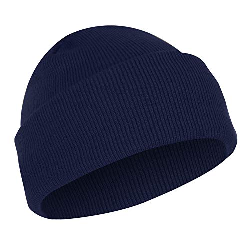 Rothco Deluxe Fine Knit Watch Cap - Navy Blue Beanie Hat