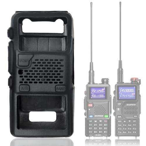 Black Rubber Soft Case for Baofeng 5RM Series Walkie Talkies