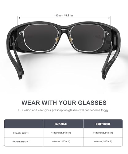 Polarized Fit-Over Sunglasses for Men & Women - A05 Leopard