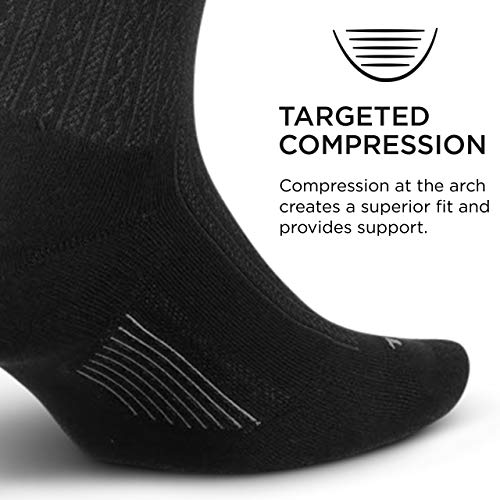 Feetures Women's Everyday Max Cushion Crew Socks - Medium Black, 1 Pair