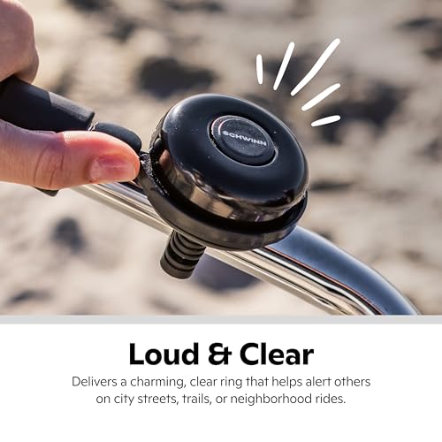 Classic Black Bike Bell - Easy Installation, Loud Sound, One Size