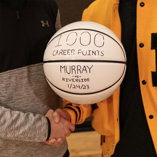 Murray Sporting Goods Autograph Basketball 29.5 Inch Regulation Size with Stand - Signature Display Memorabilia