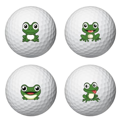 Creative Golf Ball Markers - Cartoon Frog Stickers for Easy Identification