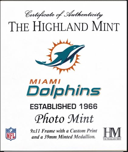 Miami Dolphins 9" x 11" Stadium Coin Photo Mint - Limited Edition
