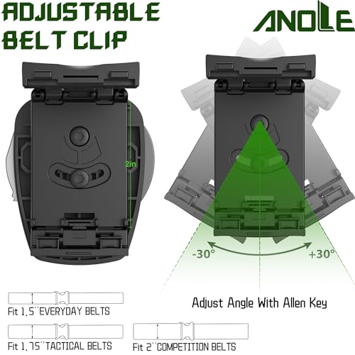 ANOLE Universal Handcuff Holster for Duty Belt, Fits Chain & Hinged Cuffs