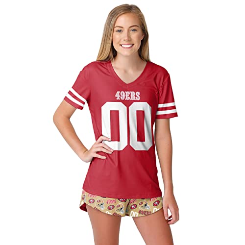 NFL Women's Gameday Jersey Pajama Set - Team Logo Design