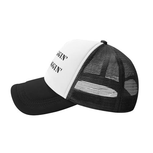 Funny Trucker Hat - Less Naggin More Gaggin Snapback Adjustable Cap for Men & Women