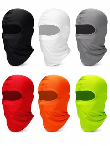 Full Face Cover Ski Balaclava - 6 Pcs Multicolor Set