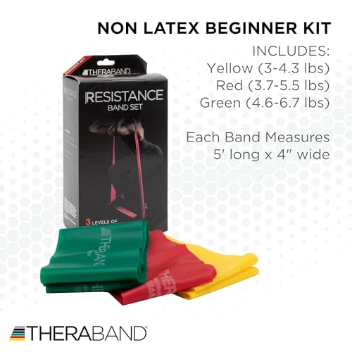 Resistance Bands Set for Exercise & Physical Therapy - 5ft