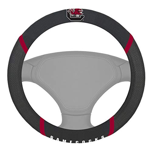 Embroidered Steering Wheel Cover - South Carolina Gamecocks - 15"