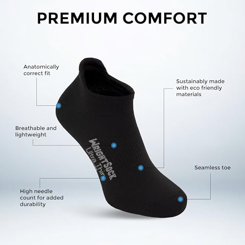 Wrightsock Ultra Thin Tab Running Socks for Men and Women - Large White 3 Pack - Moisture Regulating Athletic Socks Made in USA
