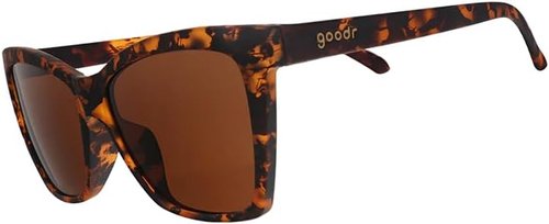 Goodr Vanguard Visionary Polarized Sunglasses - Medium Size, Brown Tortoiseshell Frames, UV400 Protection