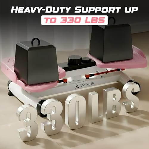 Waist Twister Machine with Digital Counter - Pink, 330lbs Capacity