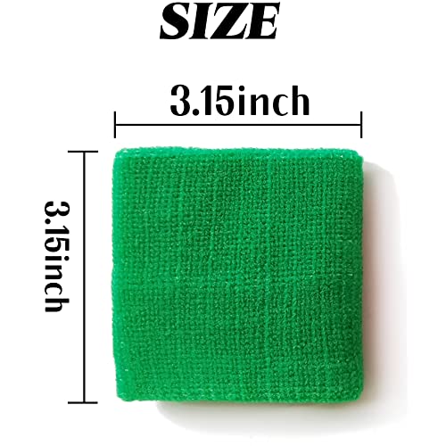 24PCS Colorful Cotton Sweatbands for Sports - Men & Women