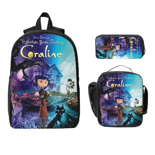 Horror Movie Backpack with Lunch Bag & Pencil Case - Style 1