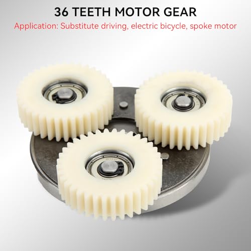 Electric Bicycle Motor Gear Clutch Kit - 36T Nylon Gears for 500W-750W