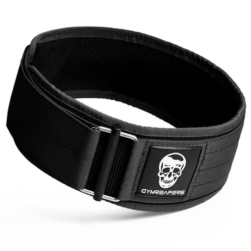 Quick Locking Weight Lifting Belt for Men & Women - Medium Black