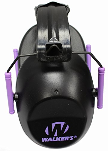 Lightweight Foldable Hearing Protection Earmuffs - 22 dB Noise Reduction - Black/Purple