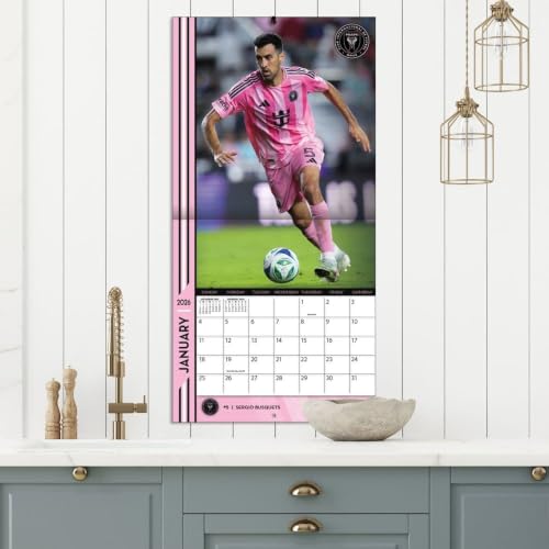 Inter Miami CF 2026 Team Wall Calendar - 12x12 with Bonus Pages
