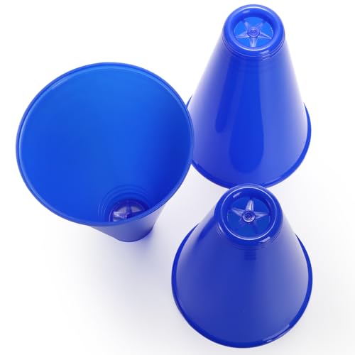 12 Pack Blue Cheer Megaphones - Party Noisemakers for Events
