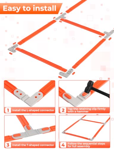 15ft Agility Ladder & Hurdles Set - Speed Training Equipment