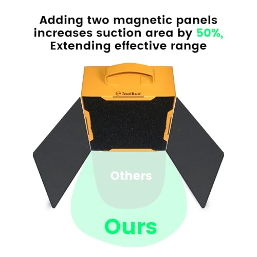 Upgraded ToolBud Solder Fume Extractor with Removable Magnetic Flaps | Portable, High-Efficiency Solder Smoke Absorber for Soldering, DIY, & Art | Compact Design for Clean Air