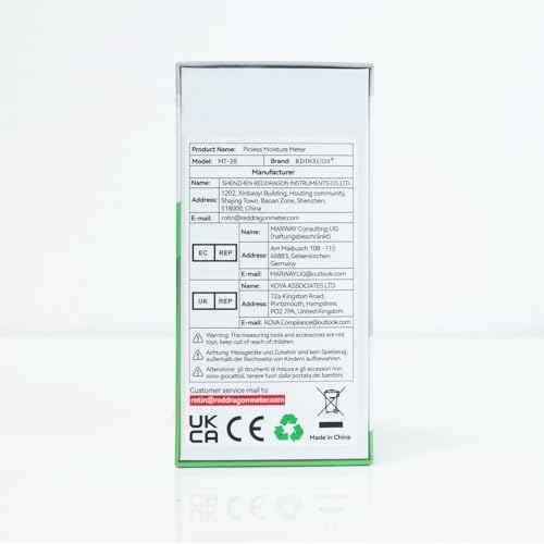 Pinless Moisture Meter for Walls, Wood, Drywall – Non-Invasive Moisture Detector with Deep Scan, Digital LCD Display – Wall Moisture Tester for Water Damage, Home Inspections, Renovation