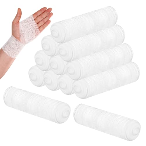 Conforming Stretch Gauze Bandages - 4" x 2.1 Yards, 12 Rolls