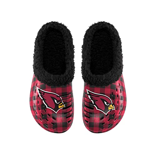 NFL Team Logo Sherpa Lined Buffalo Check Slipper Clogs