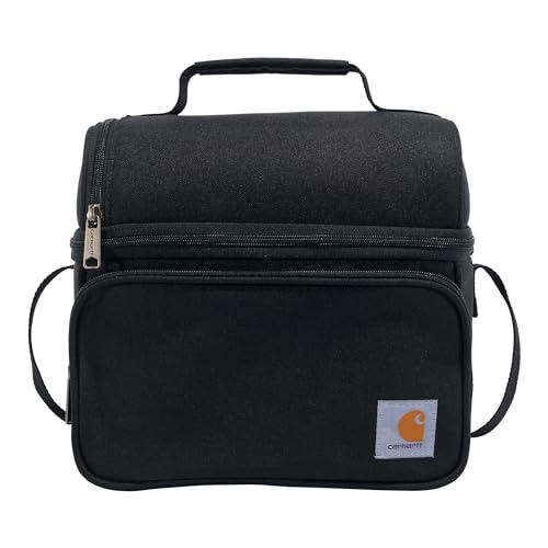 Carhartt Insulated Soft Shell Camping Cooler Lunch Bag - Black, One Size