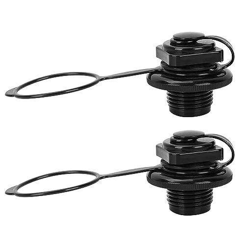 Inflatable Boat Air Valve,2PCS Replacement Caps Spiral Plugs 0ne-Way