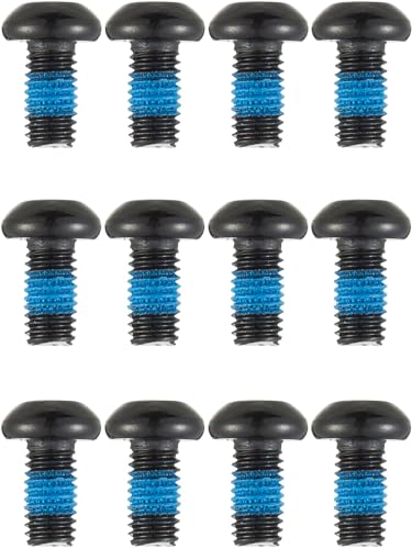 Bicycle Disc Brake Bolts T25 Rotor Screws M5x10mm - 12 Pcs Black