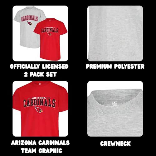 NFL Kids Youth Boys 4-18 Team Color T-Shirt 2-Pack Set