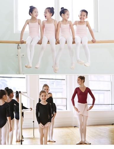 Ballet Tights for Girls & Women - 60D Ultra Soft, Ballet Pink (6-8 Years)