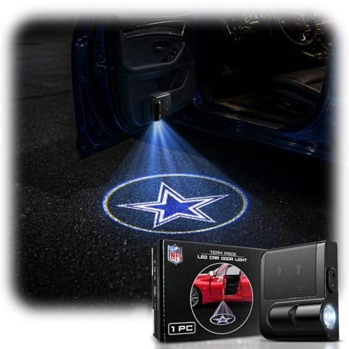 NFL LED Car Door Light - Wireless Projector with Team Logo