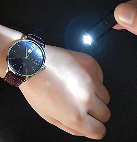 Mini Keychain Flashlight - Black, Ultra Bright EDC Light