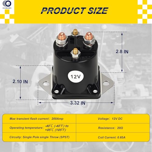 12V Club Car Solenoid for DS & Precedent Gas Golf Carts