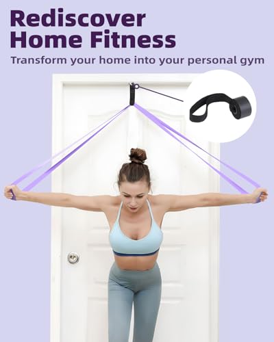 Pull Up Resistance Bands Set - 5-80LBS Gradient Blue-Purple