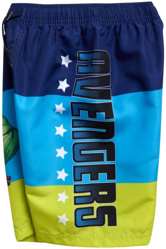 Spider-Man Avengers Swim Trunks for Boys - UPF 50, 3T Navy Multi Stripe