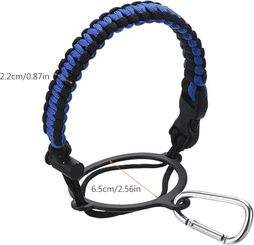 Purple Paracord Water Bottle Handle Strap with Carabiner