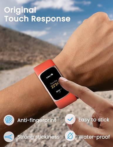 Screen Protector for Fitbit Charge 6 & Charge 5 - 8 Pack