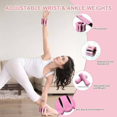 Pilates Equipment Kit with Ring, Ball, Weights & Resistance Bands