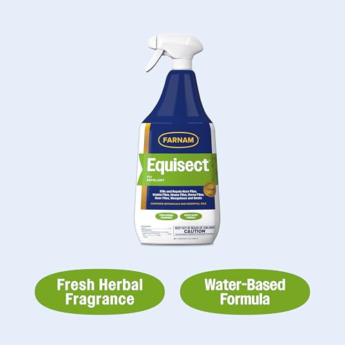 Water-Based Botanical Fly Repellent for Horses - 32 Fl Oz