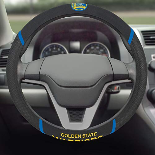 Embroidered Steering Wheel Cover - Black, 15" Diameter