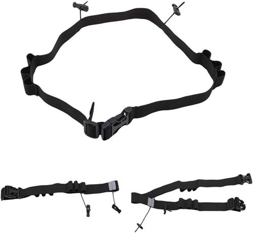 Leadigol Race Number Belt - Reflective Running Bib Holder with 6 Gel Loops | 2-Pack for Triathlons & Marathons