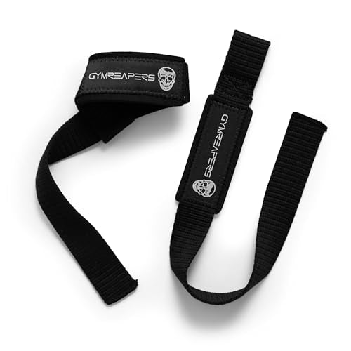 Durable Cotton Lifting Wrist Straps with Neoprene Padding - 18"