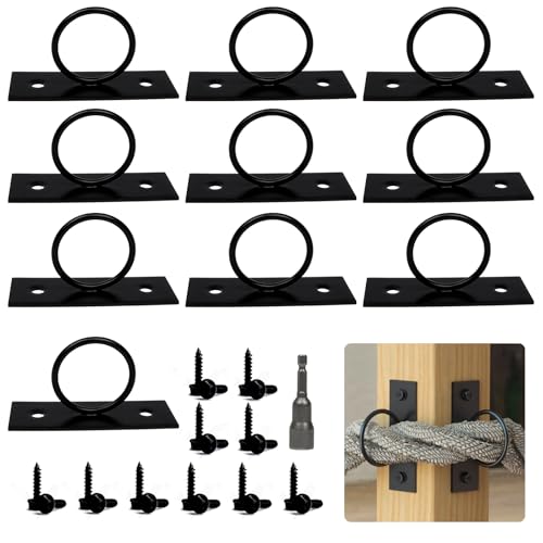 10 Pack 2-Inch Rope Support Holders for Outdoor Use - Solviro